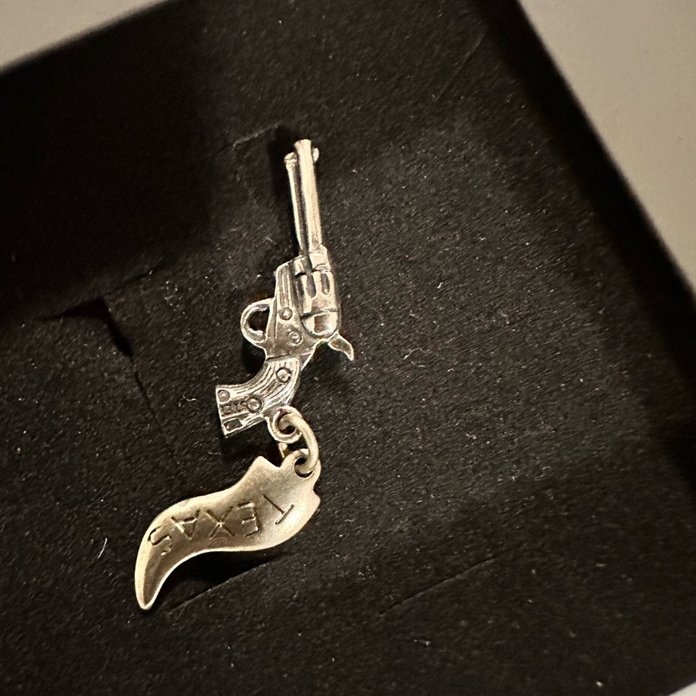 Sterling Silver Gun Charm